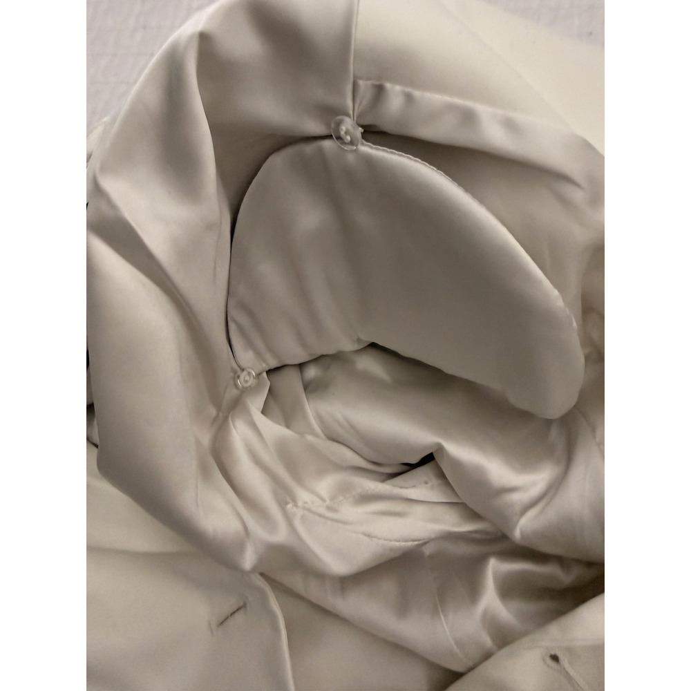 Naked Wardrobe Blazer Women's M White Double Breasted Tuxedo NWT - Picture 7 of 10